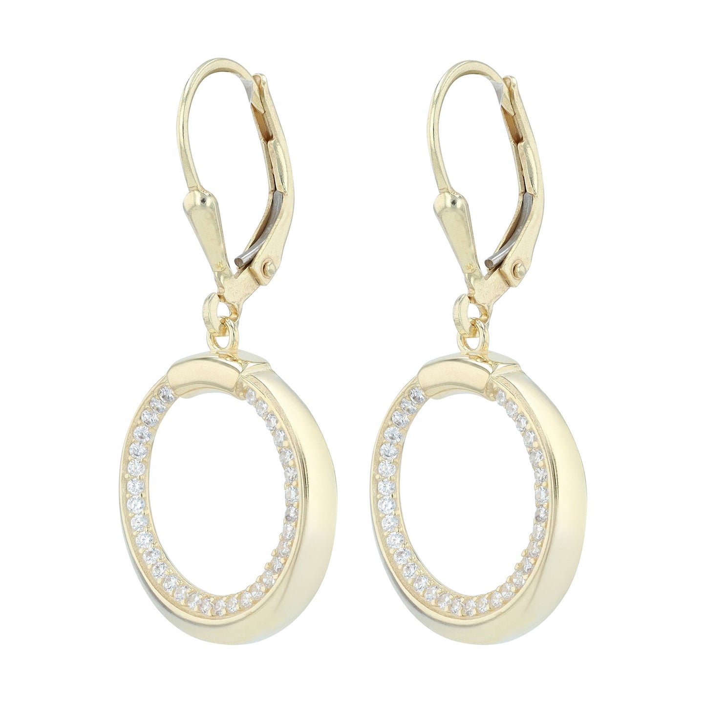Damen Ohrringe – Ohrhänger aus 925 Silber mit Zirkonia