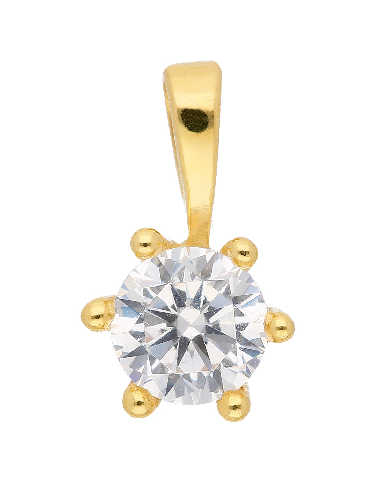 Adelia´s 333 Gold Anhänger mit Zirkonia Ø 4,7 mm