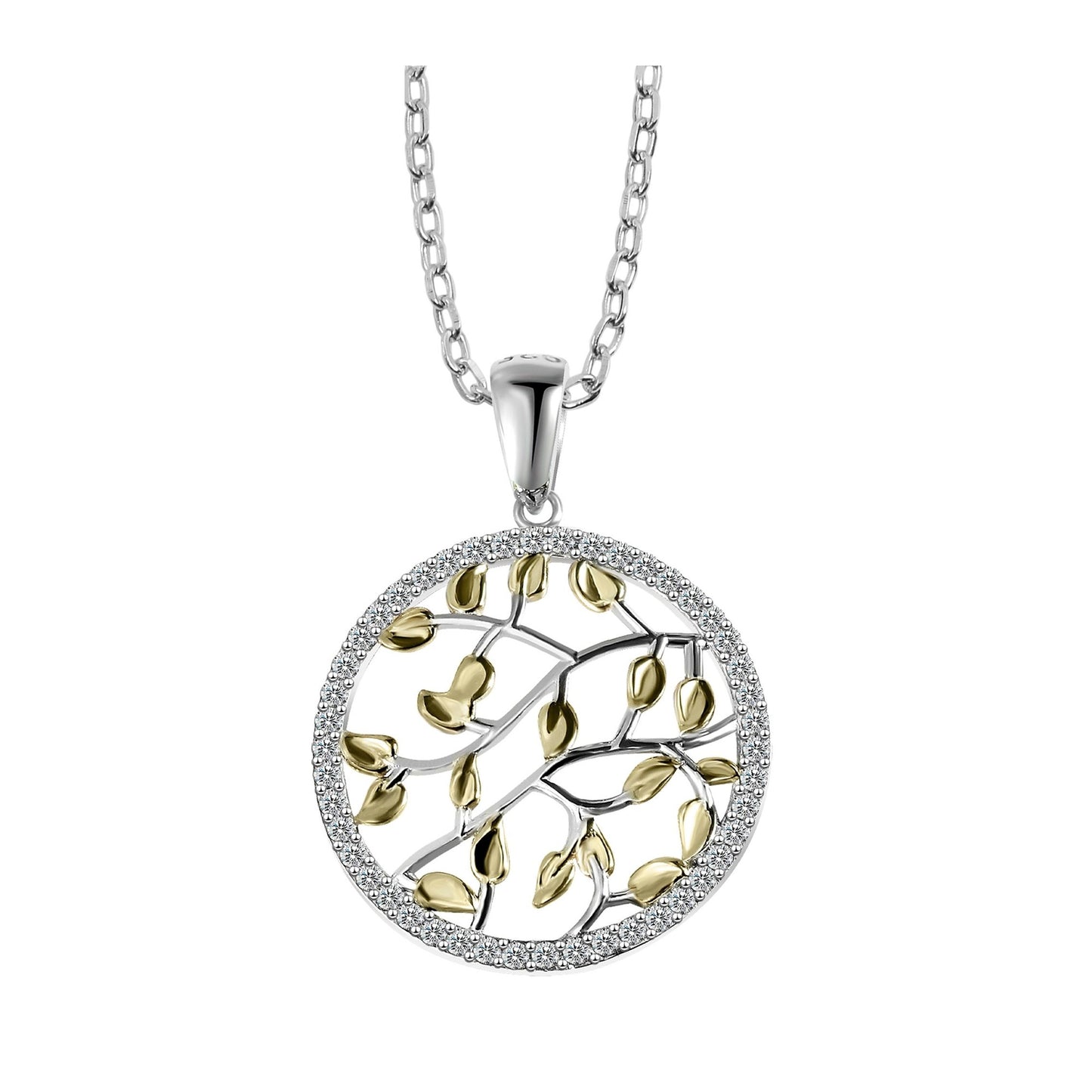 Damen Anhänger aus 925 Silber mit Zirkonia