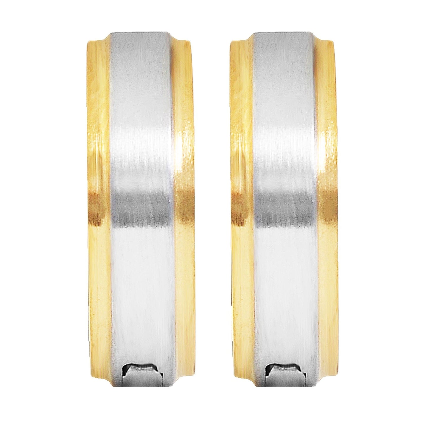 Unisex Ohrringe – Klappcreole aus Edelstahl