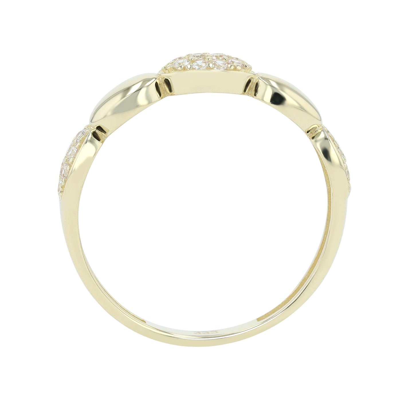 Damen Ring aus 333 Gold mit Zirkonia