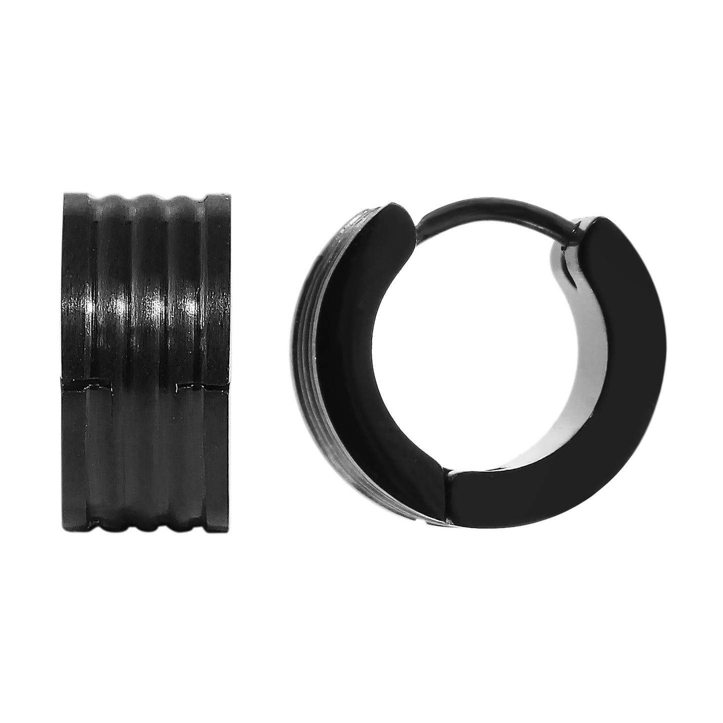 Unisex Ohrringe – Klappcreole aus Edelstahl