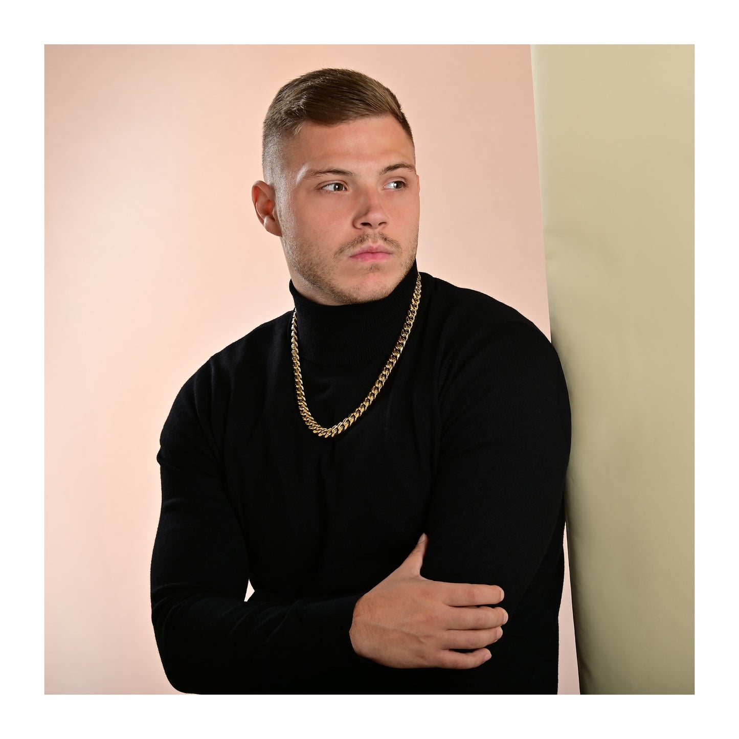 Unisex Halskette – Panzerkette aus Edelstahl 60 cm