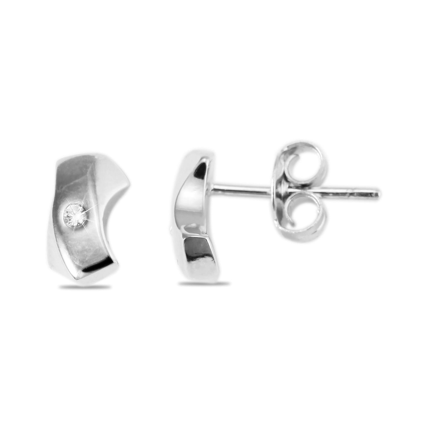 Damen Ohrringe – Ohrstecker aus 925 Silber mit Zirkonia
