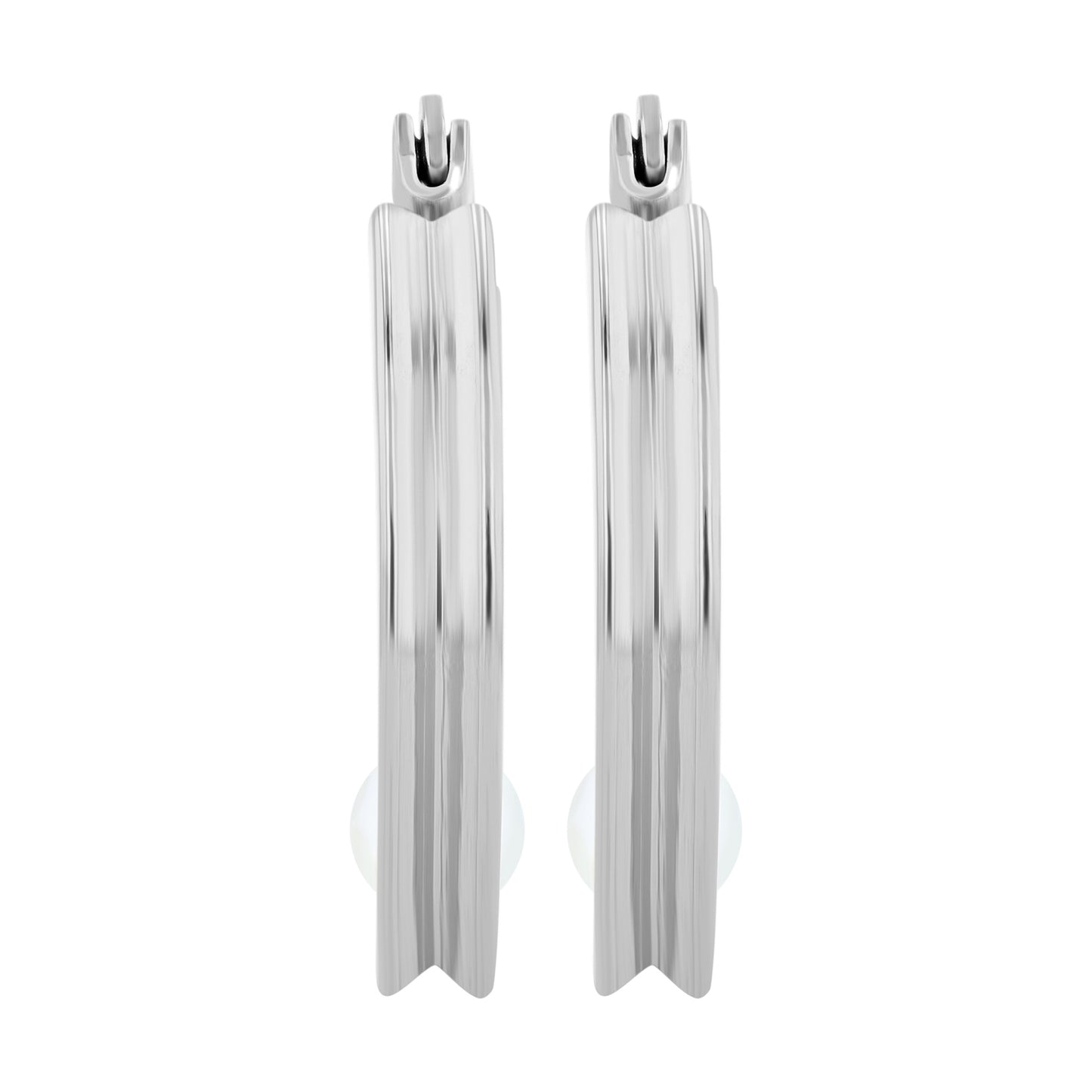 Damen Ohrringe aus Edelstahl mit Perle