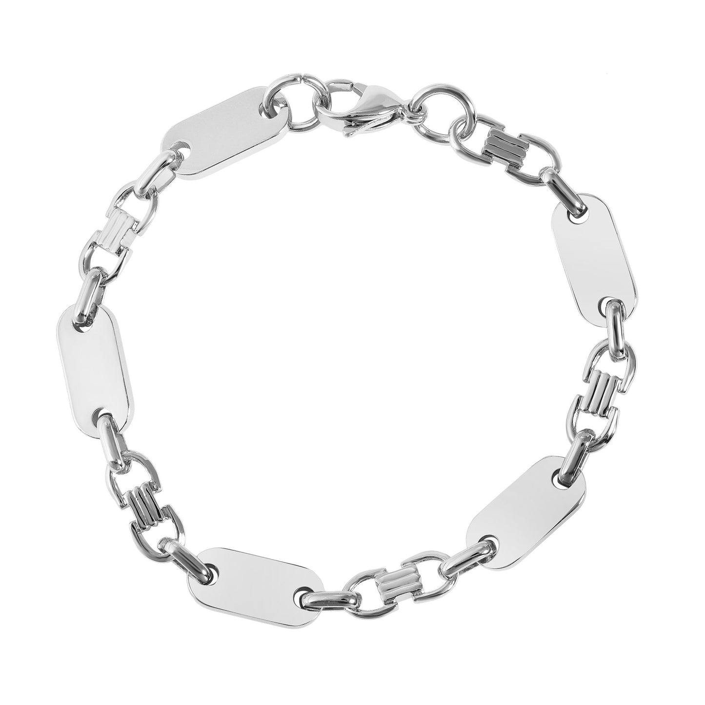 Unisex Armband aus Edelstahl 19 cm