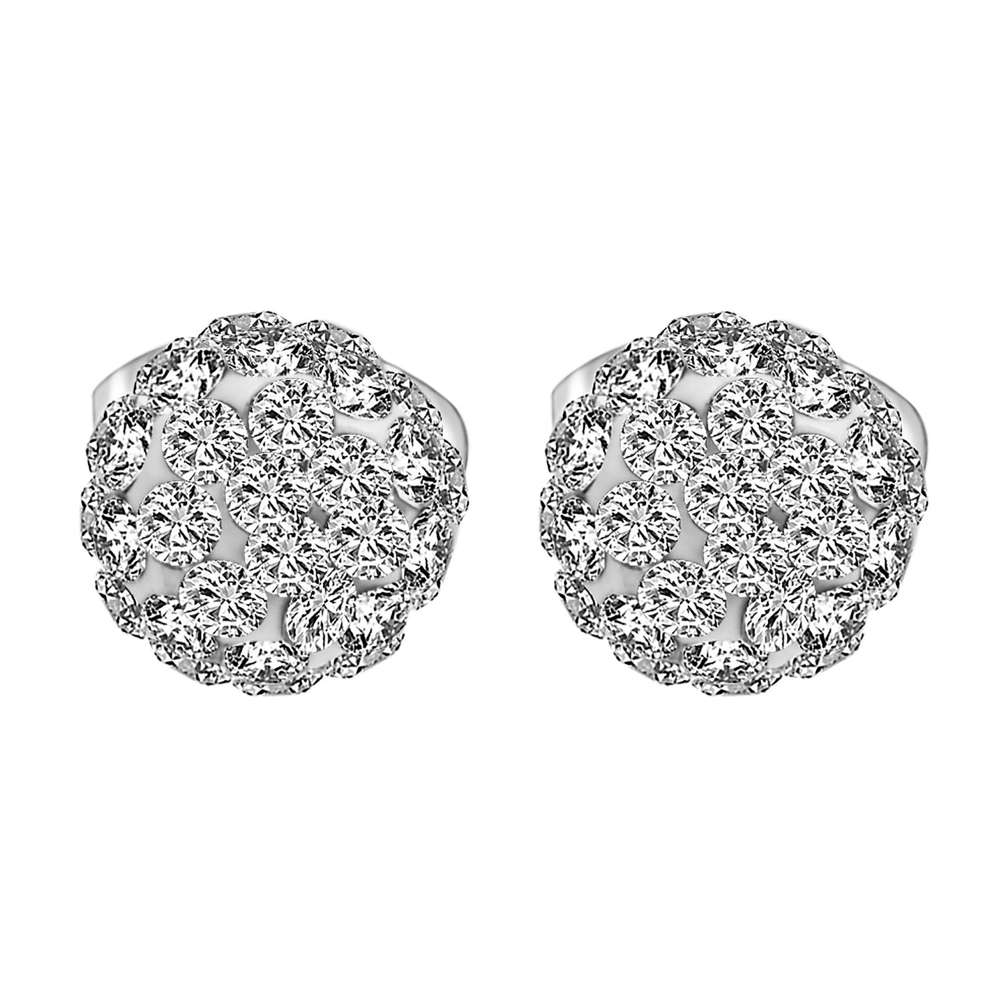 Damen Ohrringe – Ohrstecker aus Titan mit Strass Steinchen
