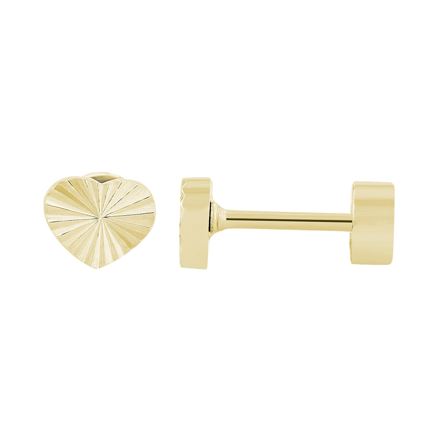 Damen Ohrringe – Ohrstecker Herz aus Edelstahl
