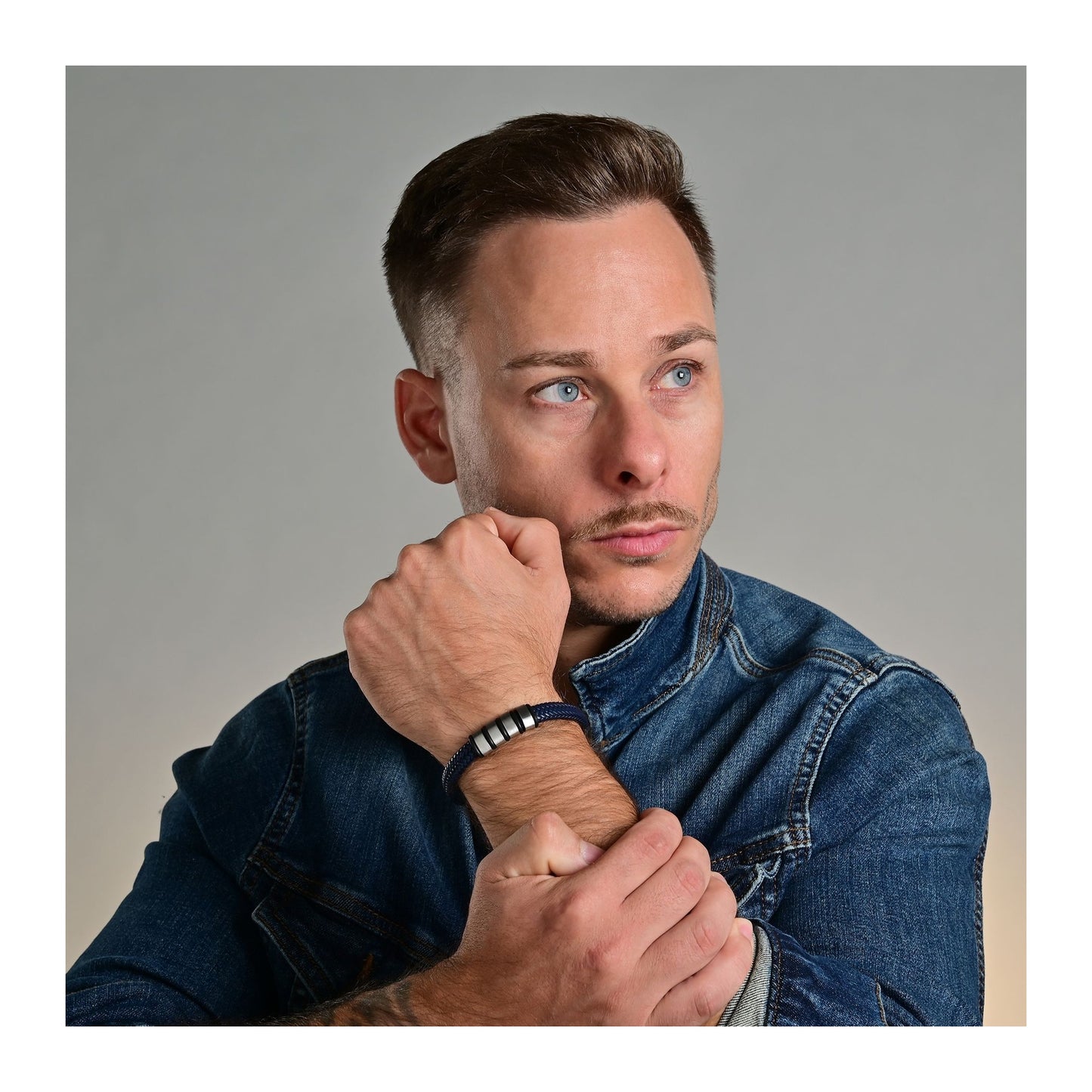 Unisex Armband aus Leder 21 cm