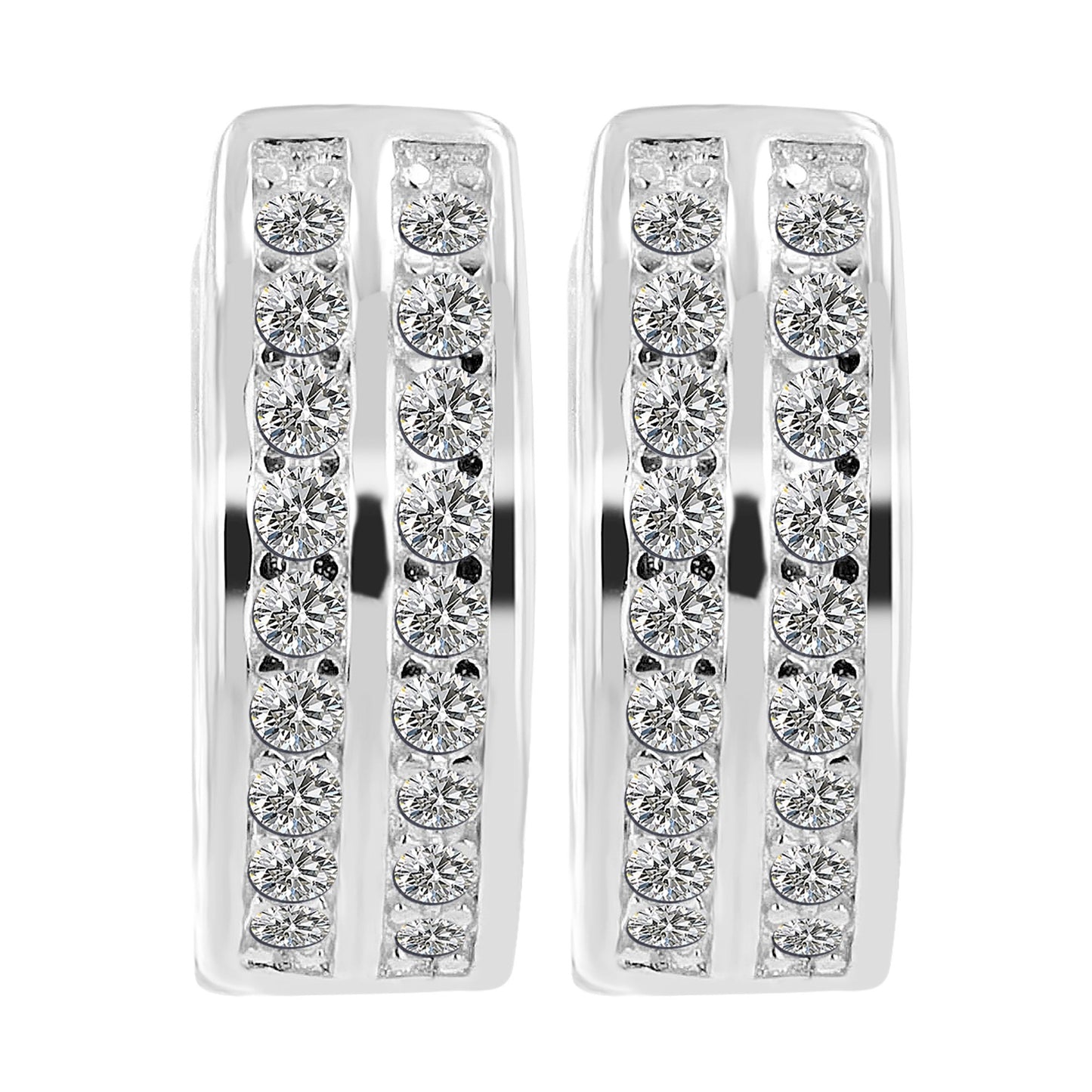 Damen Ohrringe – Klappcreole aus 925 Silber