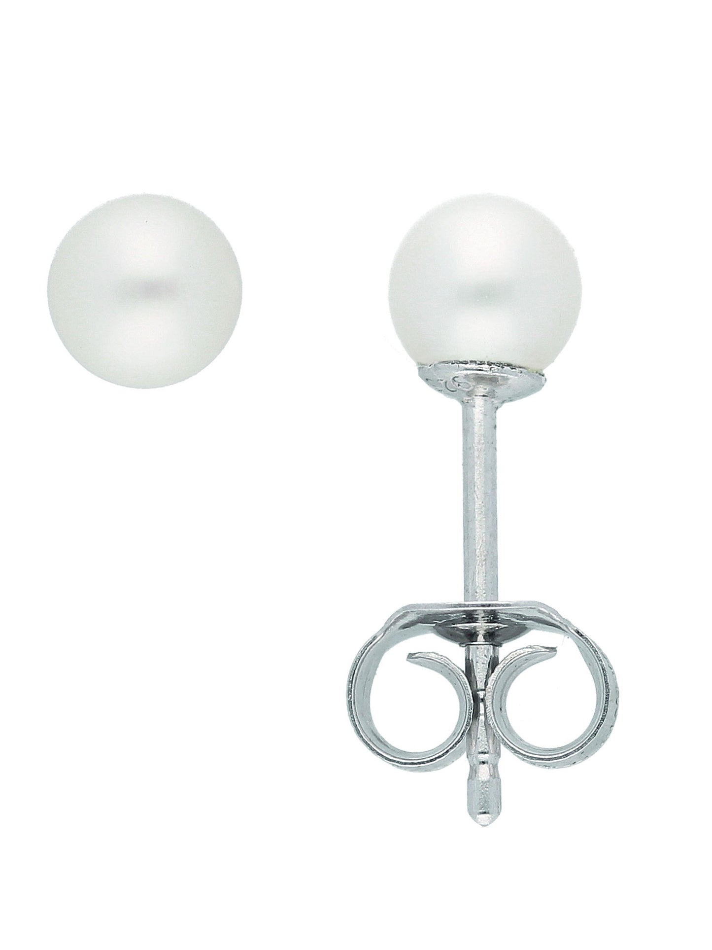 Adelia´s 925 Silber Ohrringe Ohrstecker mit Süßwasser Zuchtperle