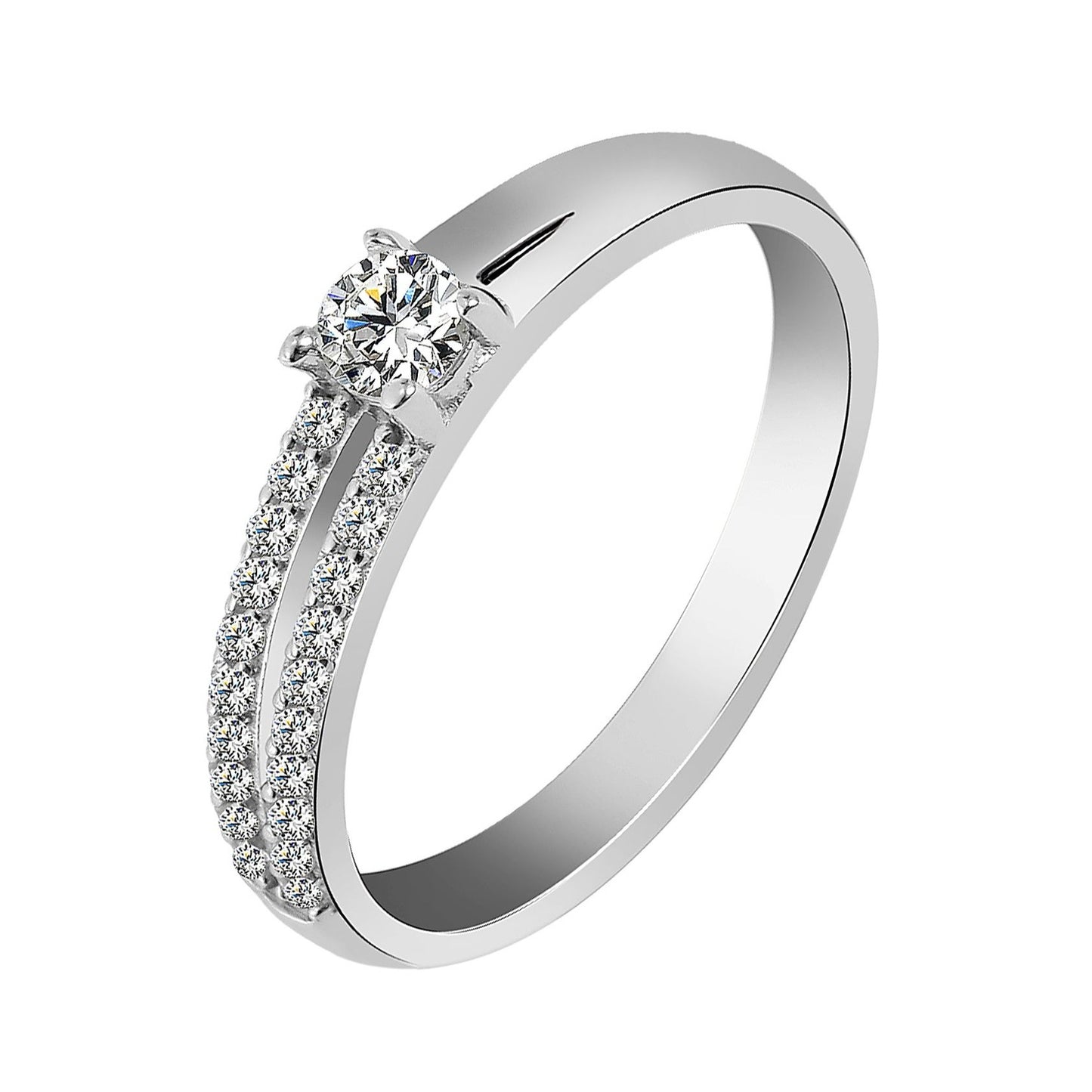 Damen Ring aus 925 Silber mit Zirkonia
