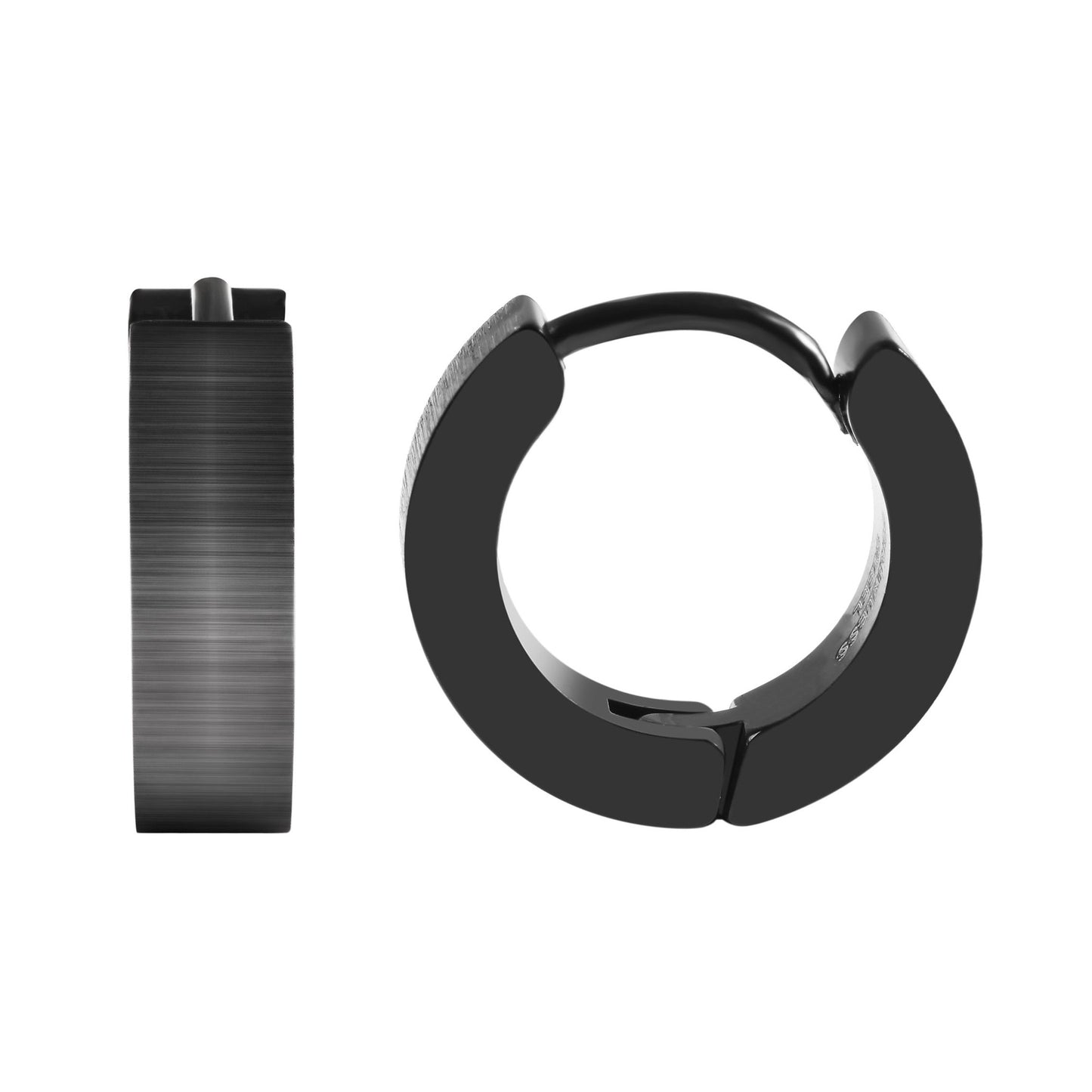 Unisex Ohrringe – Klappcreole aus Edelstahl