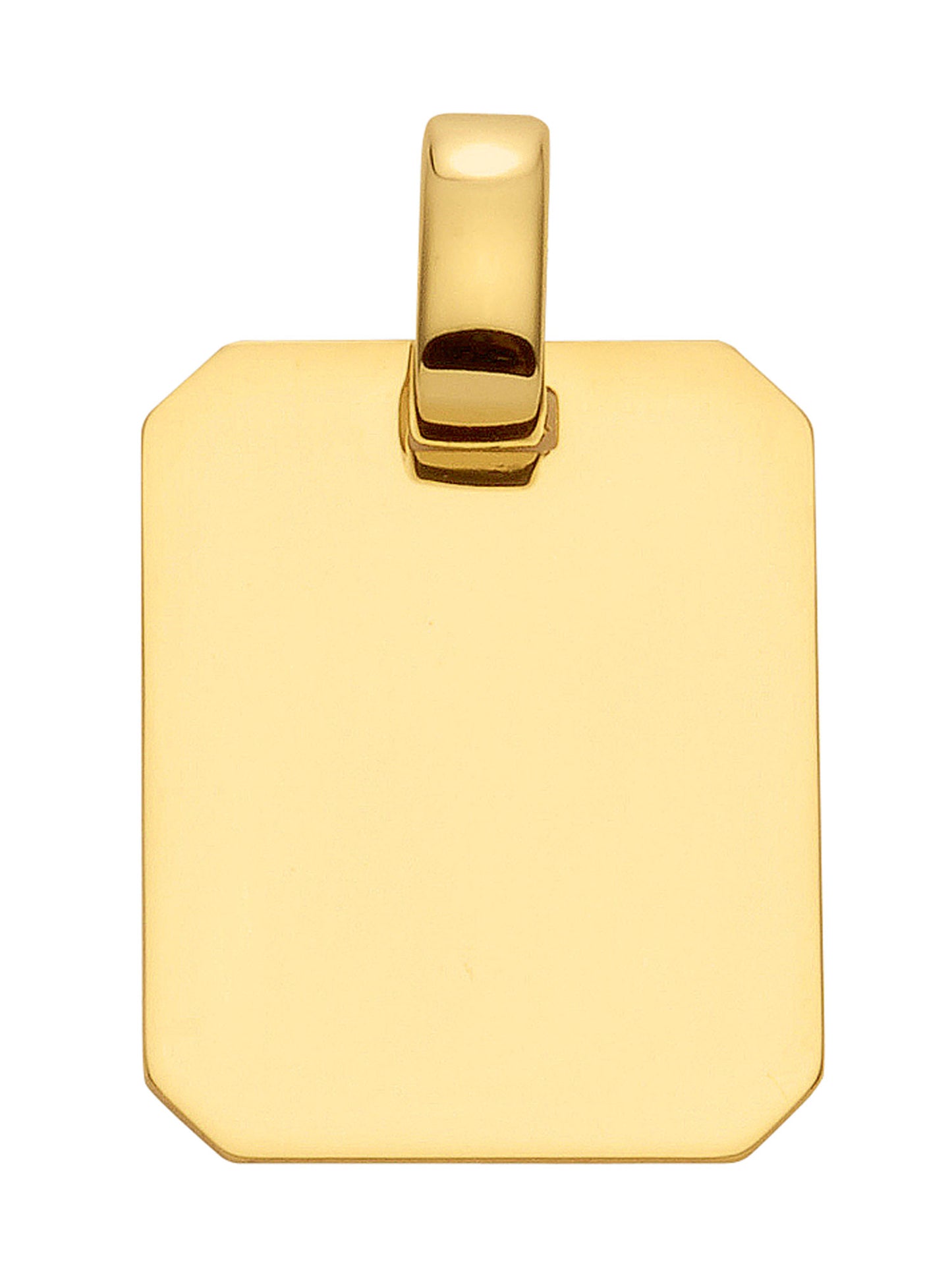 Adelia´s 585 Gold Gravurplatte Anhänger