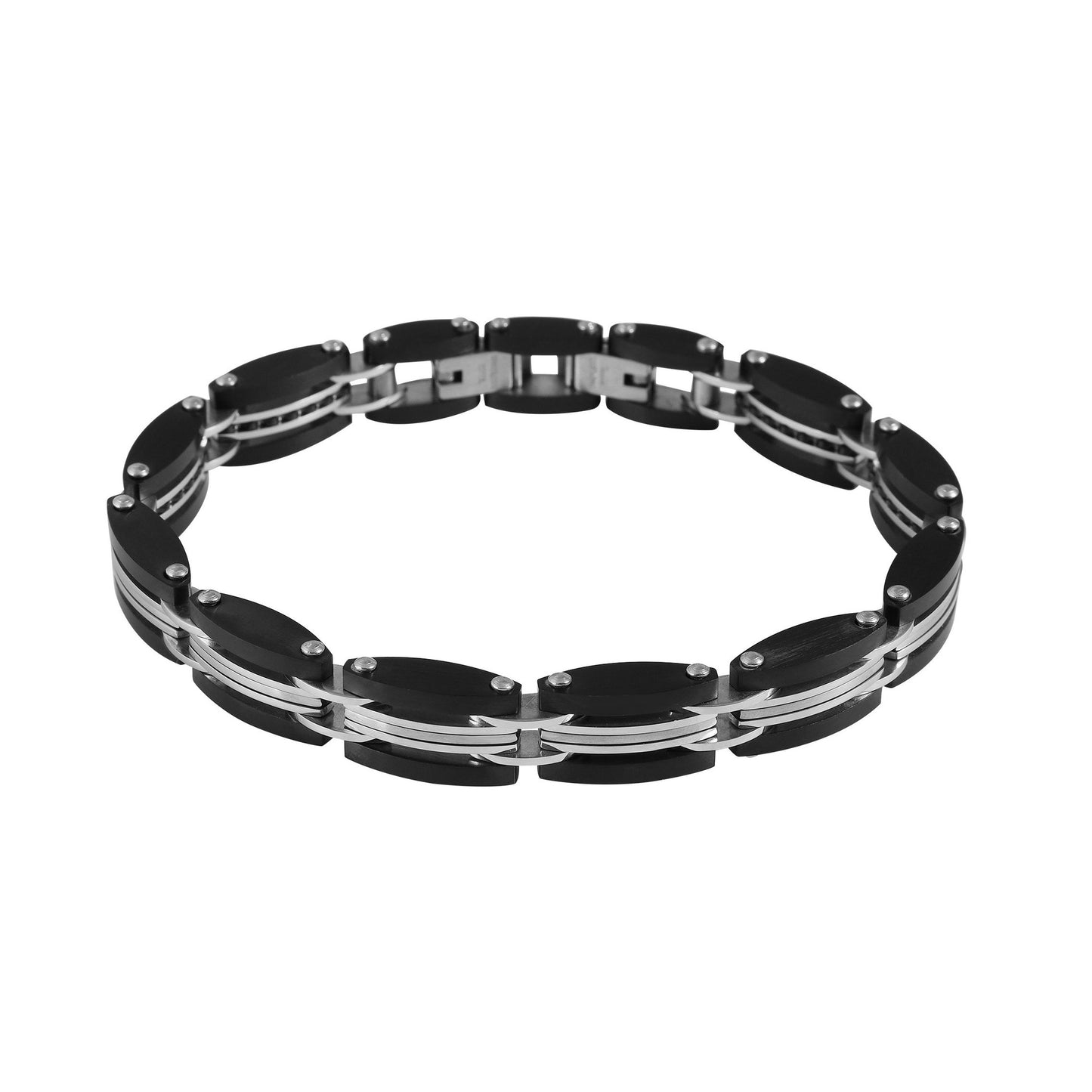 Herren Armband – Gliederarmband aus Edelstahl 21 cm