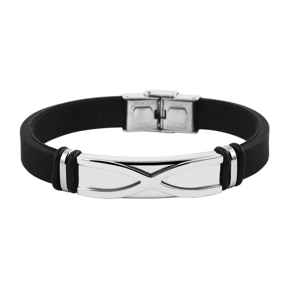 Unisex Armband aus Kautschuk 21 cm