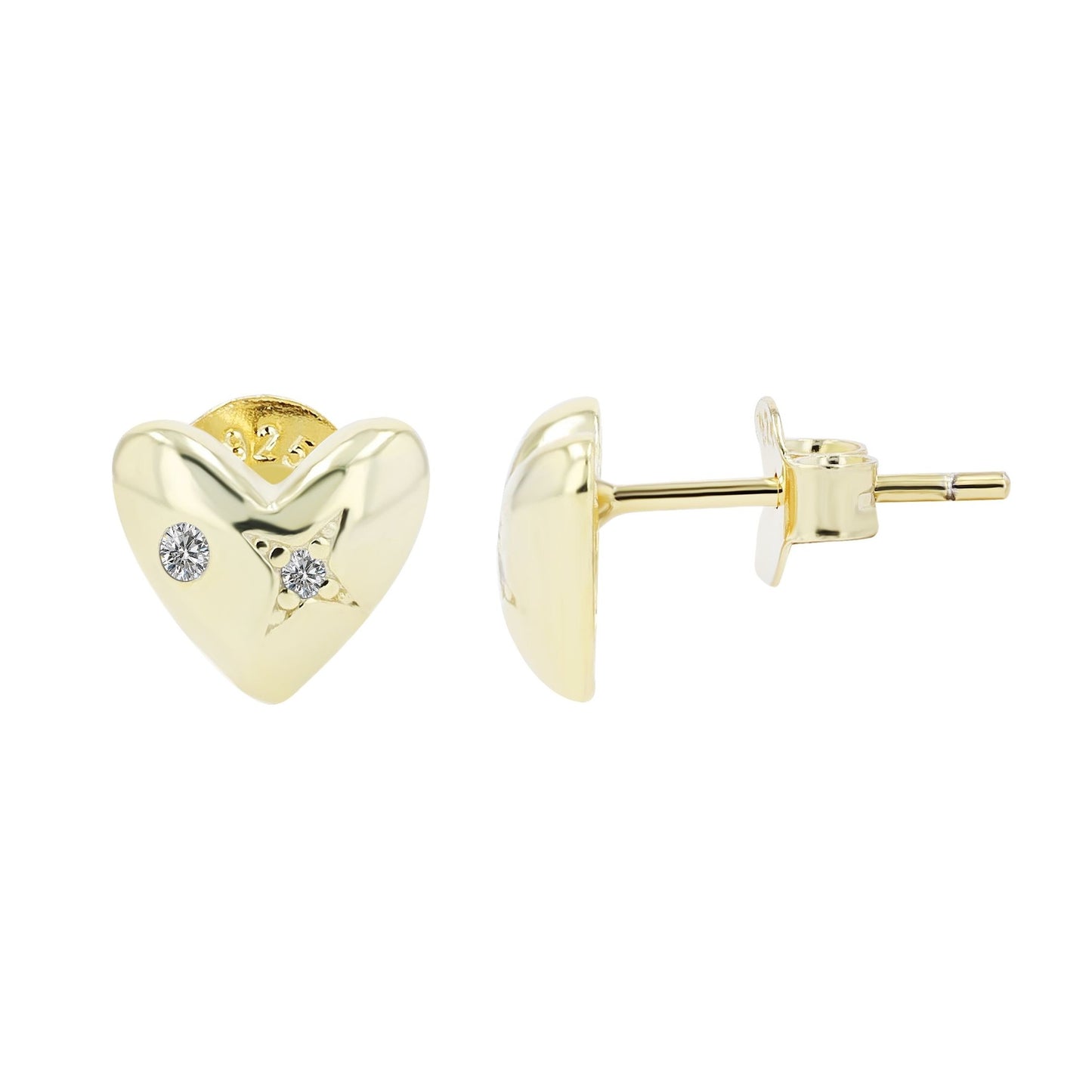Damen Ohrringe – Ohrstecker aus 925 Silber mit Zirkonia