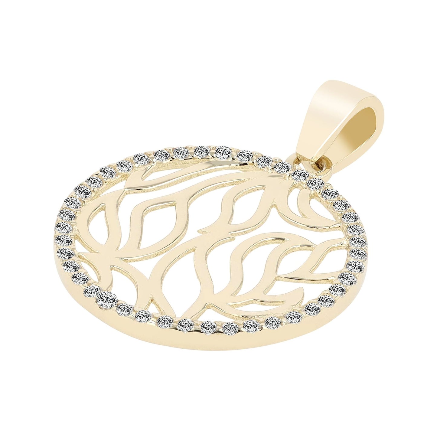 Damen Anhänger aus 333 Gold mit Zirkonia