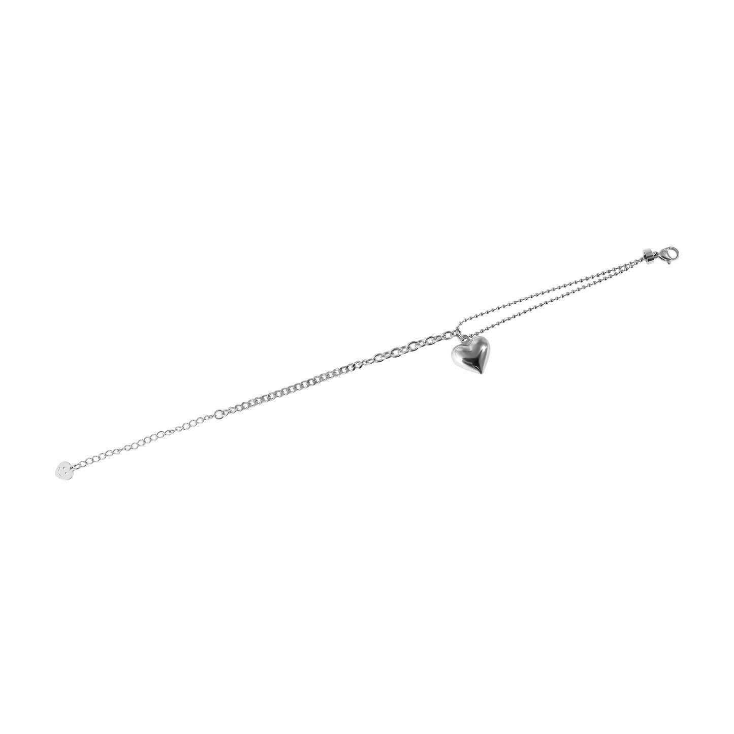 Damen Armband – Herz aus Edelstahl 17 cm