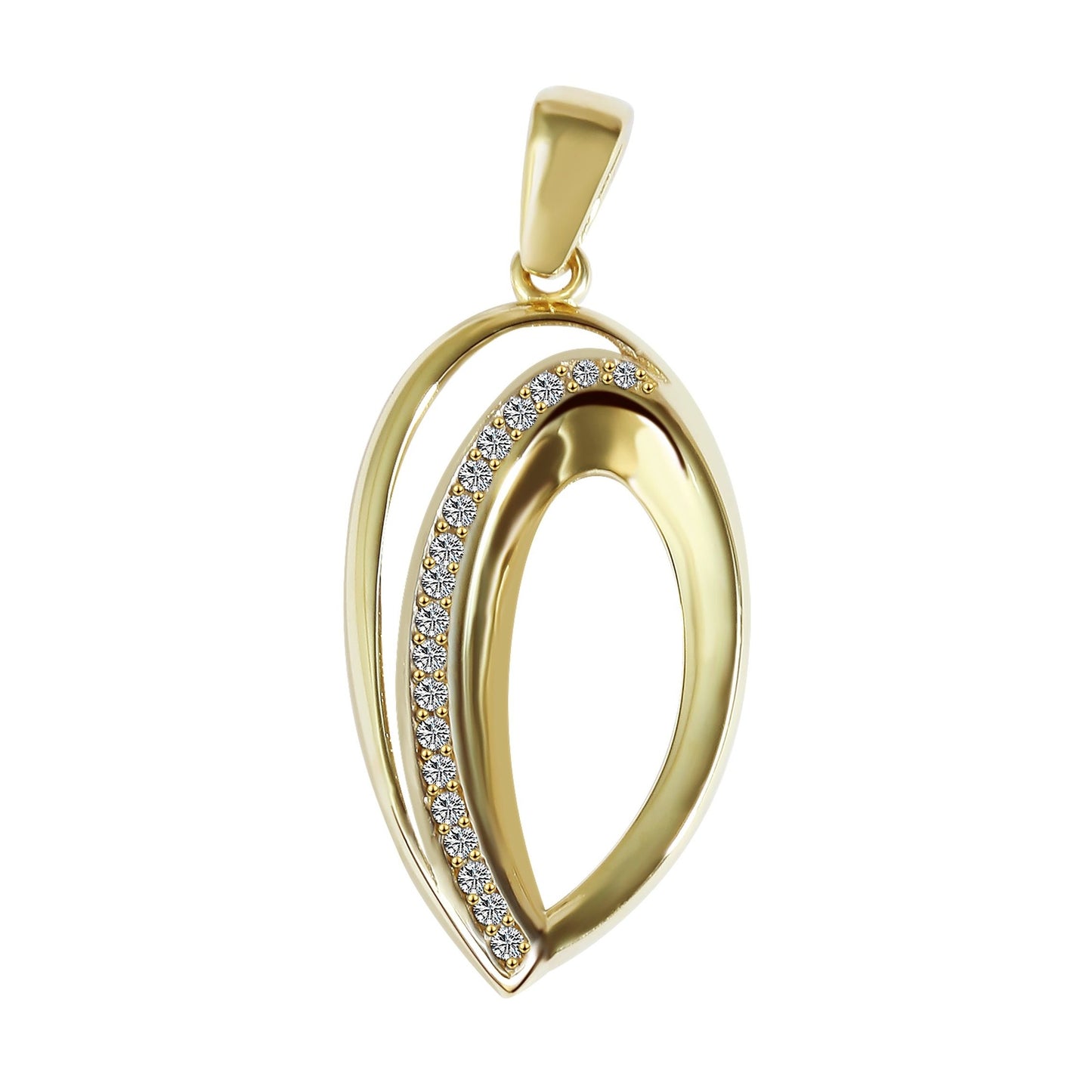 Damen Anhänger aus 333 Gold mit Zirkonia