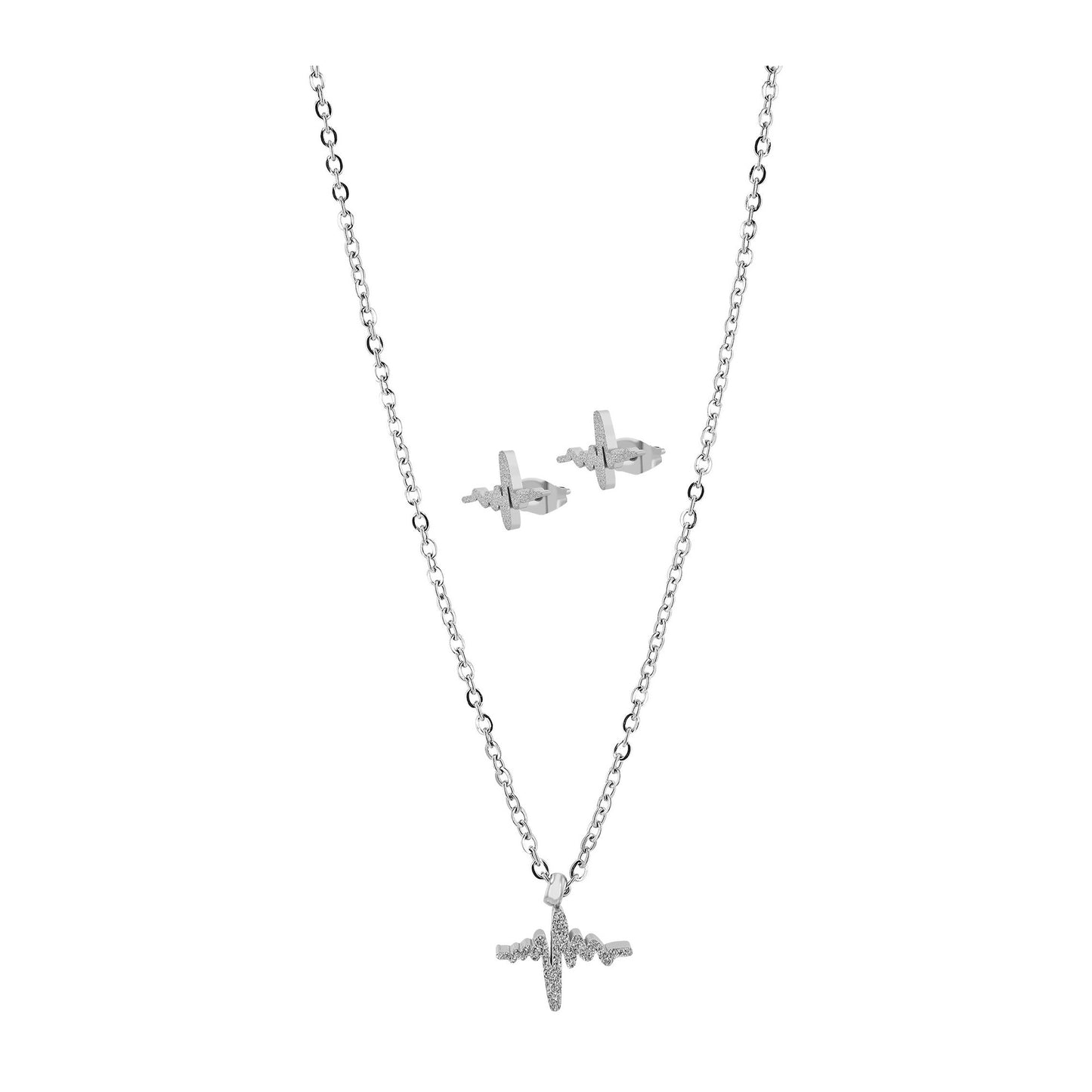 Damen Halskette aus Edelstahl 45 cm