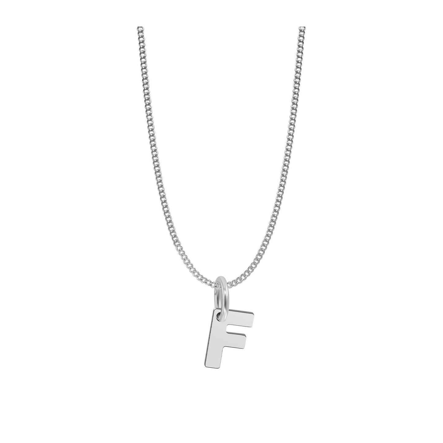 Unisex Anhänger – Buchstabe N Buchstabenanhänger aus 925 Silber