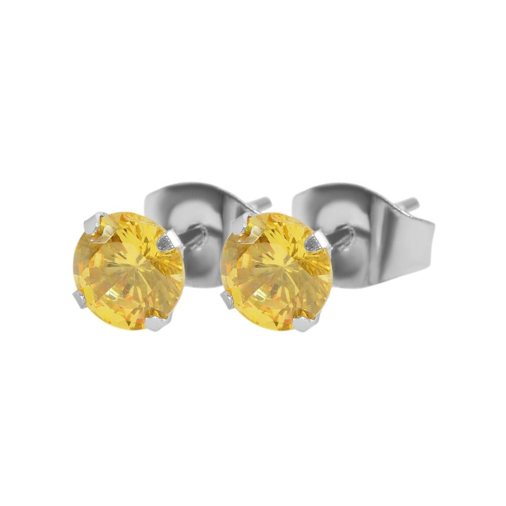 Damen Ohrringe – Ohrstecker aus Edelstahl mit Zirkonia
