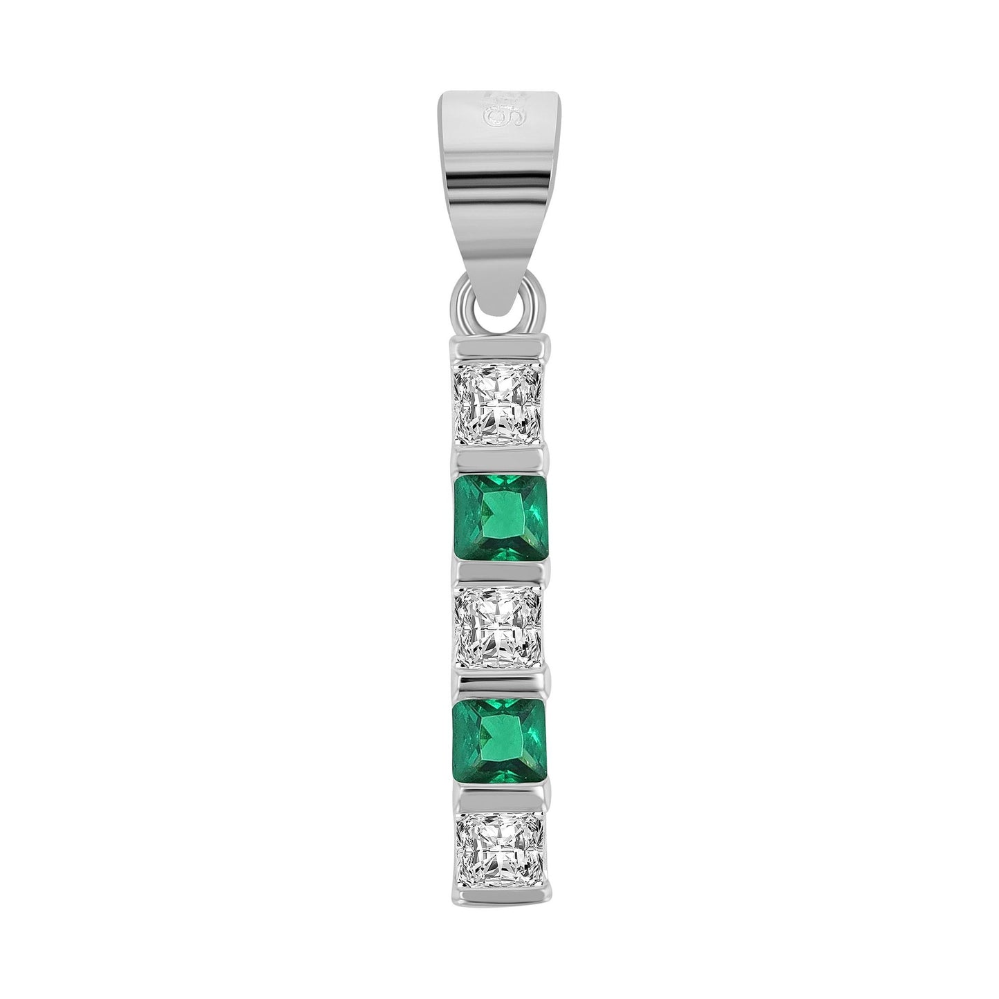 Damen Anhänger aus 925 Silber mit Zirkonia