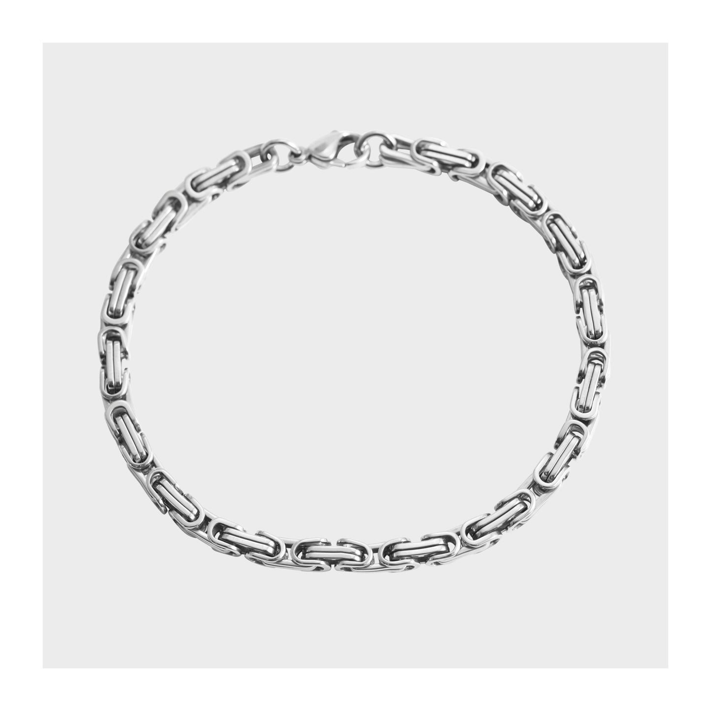 Unisex Armband – Gliederarmband aus Edelstahl 22 cm