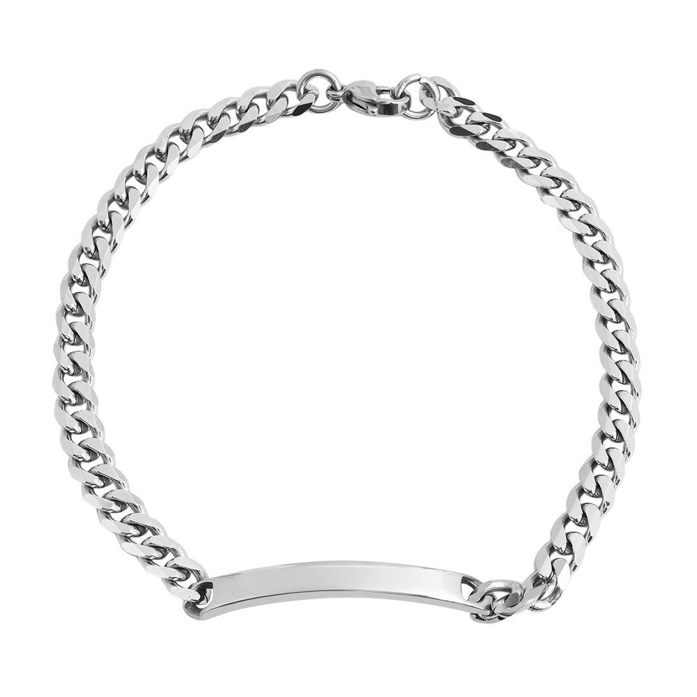 Unisex Armband – Panzerarmband aus Edelstahl 22,5 cm