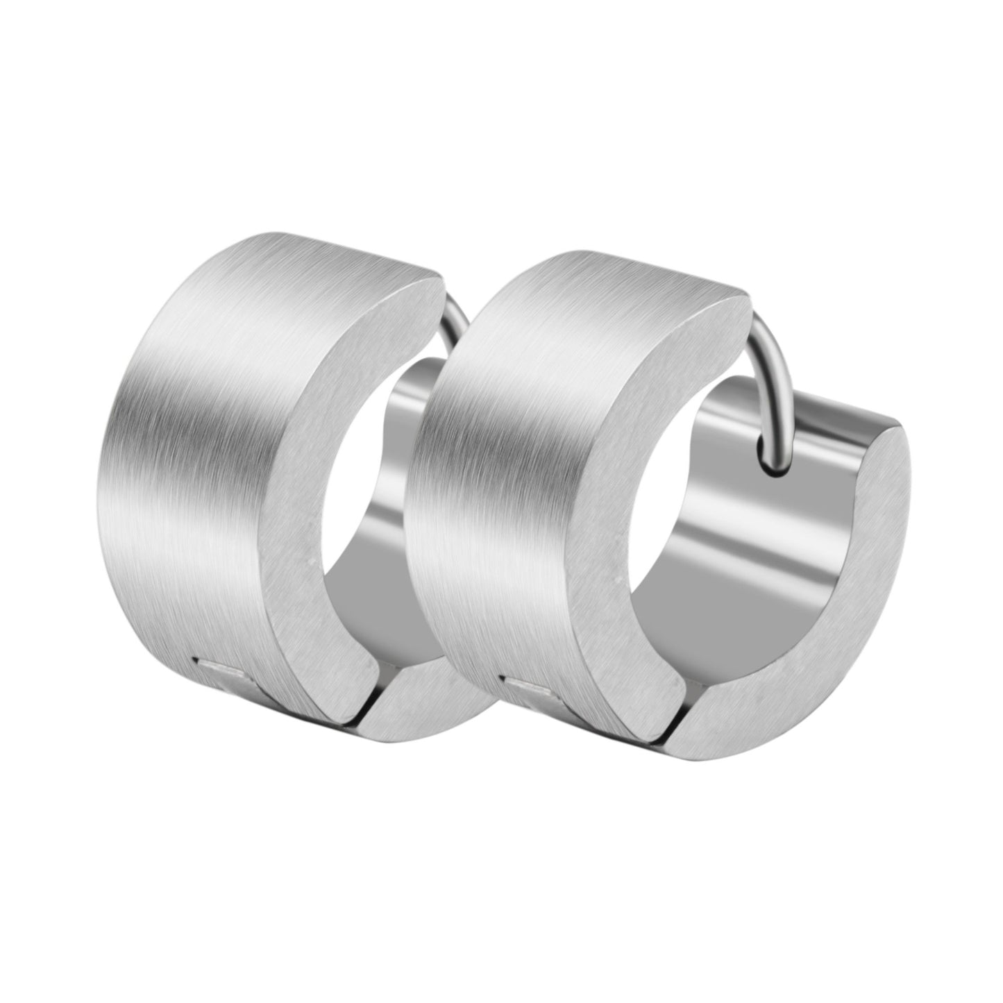 Unisex Ohrringe – Klappcreole aus Edelstahl