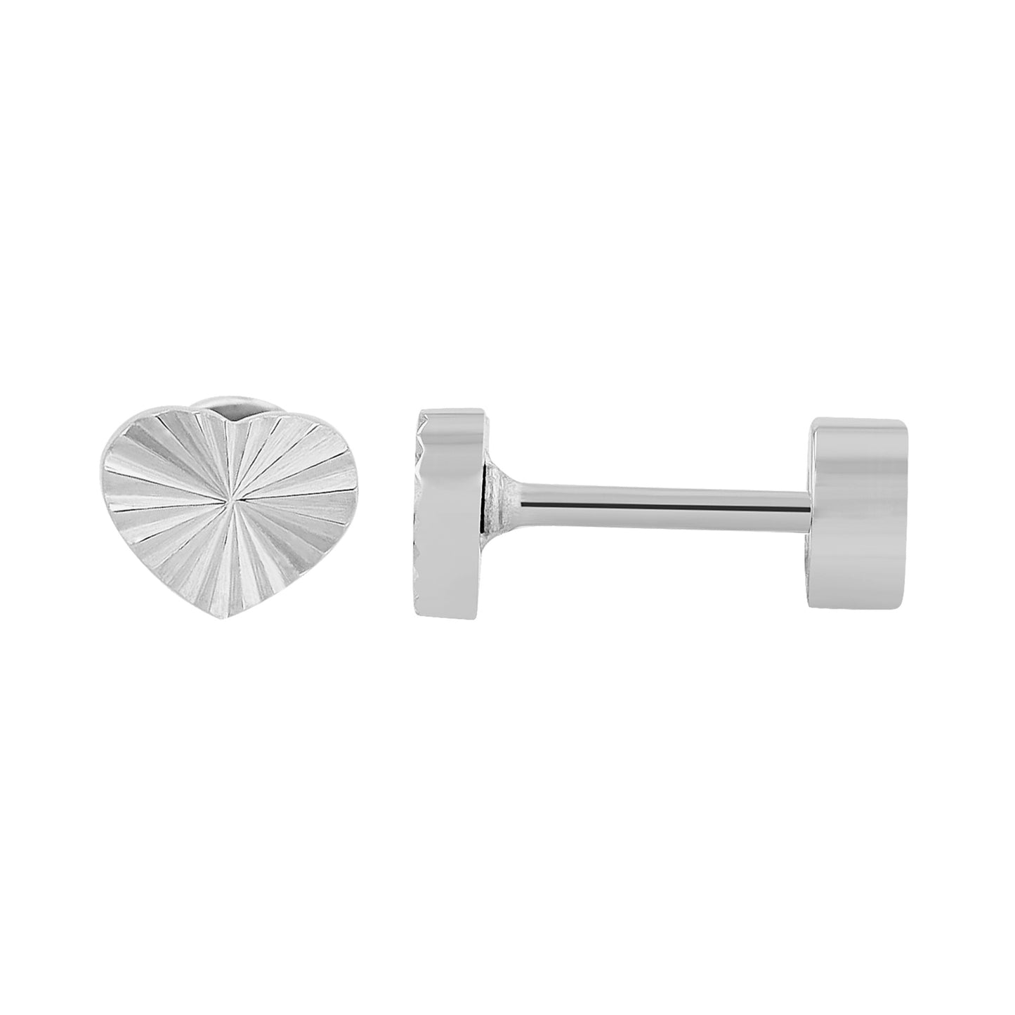 Damen Ohrringe – Ohrstecker Herz aus Edelstahl