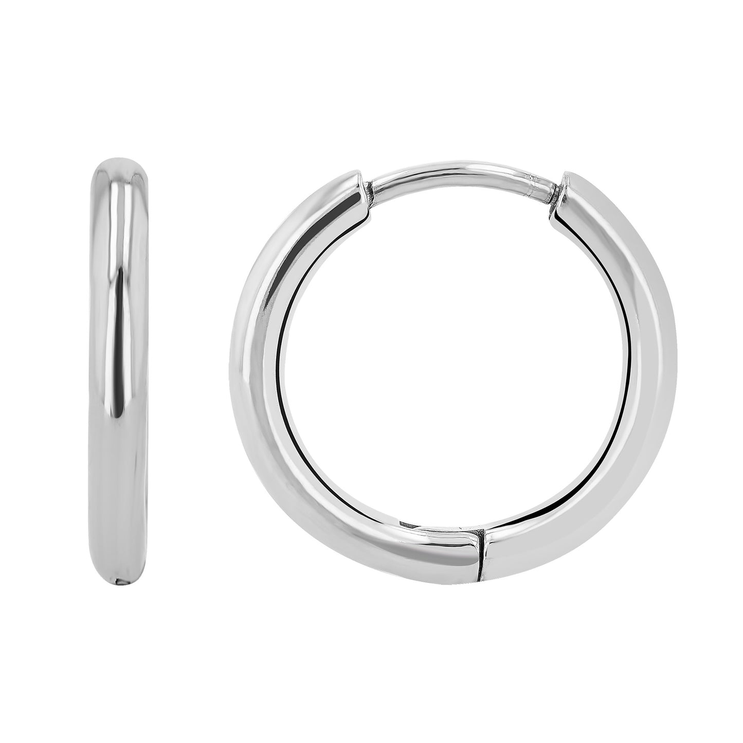 Unisex Ohrringe – Klappcreole aus Titan