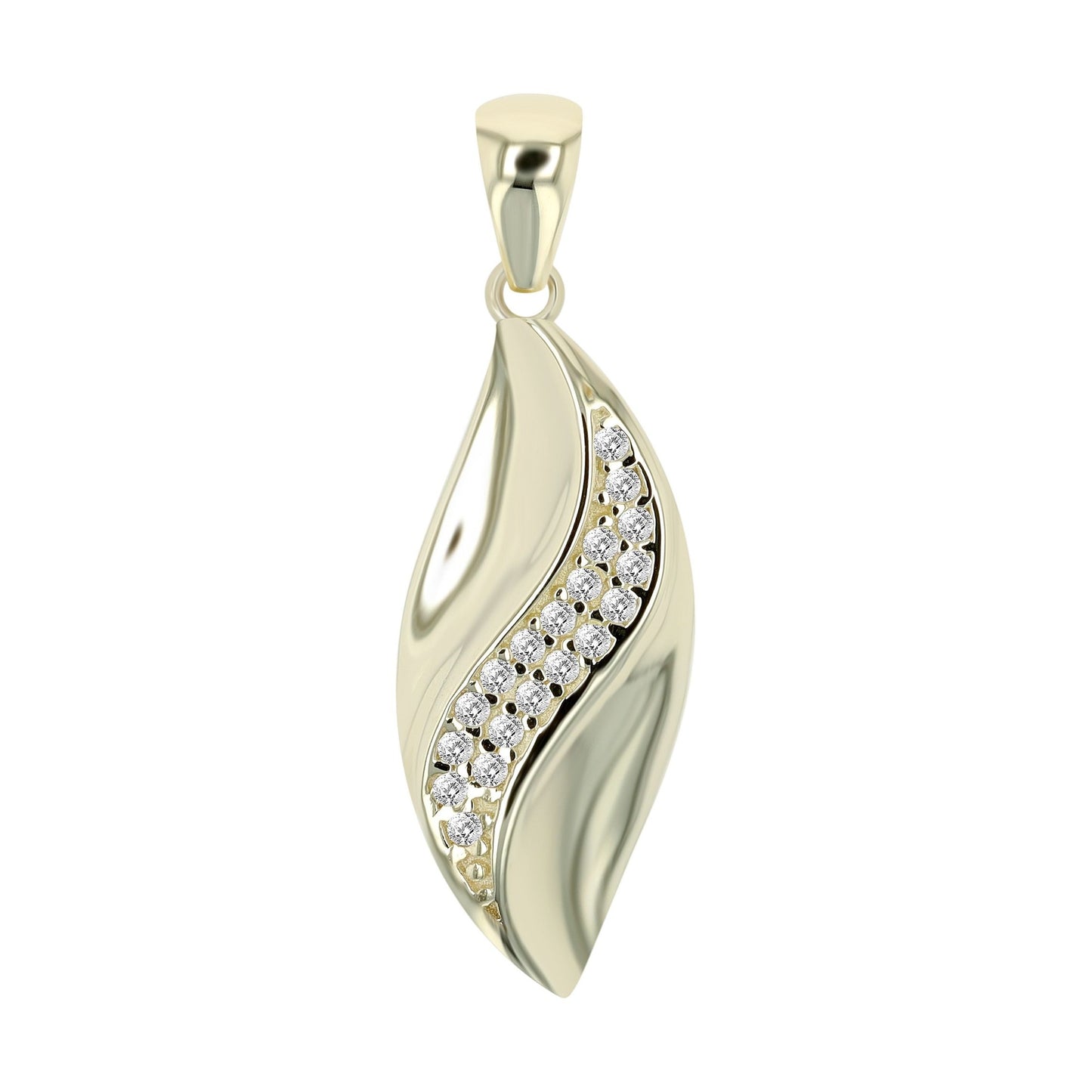 Damen Anhänger aus 333 Gold mit Zirkonia