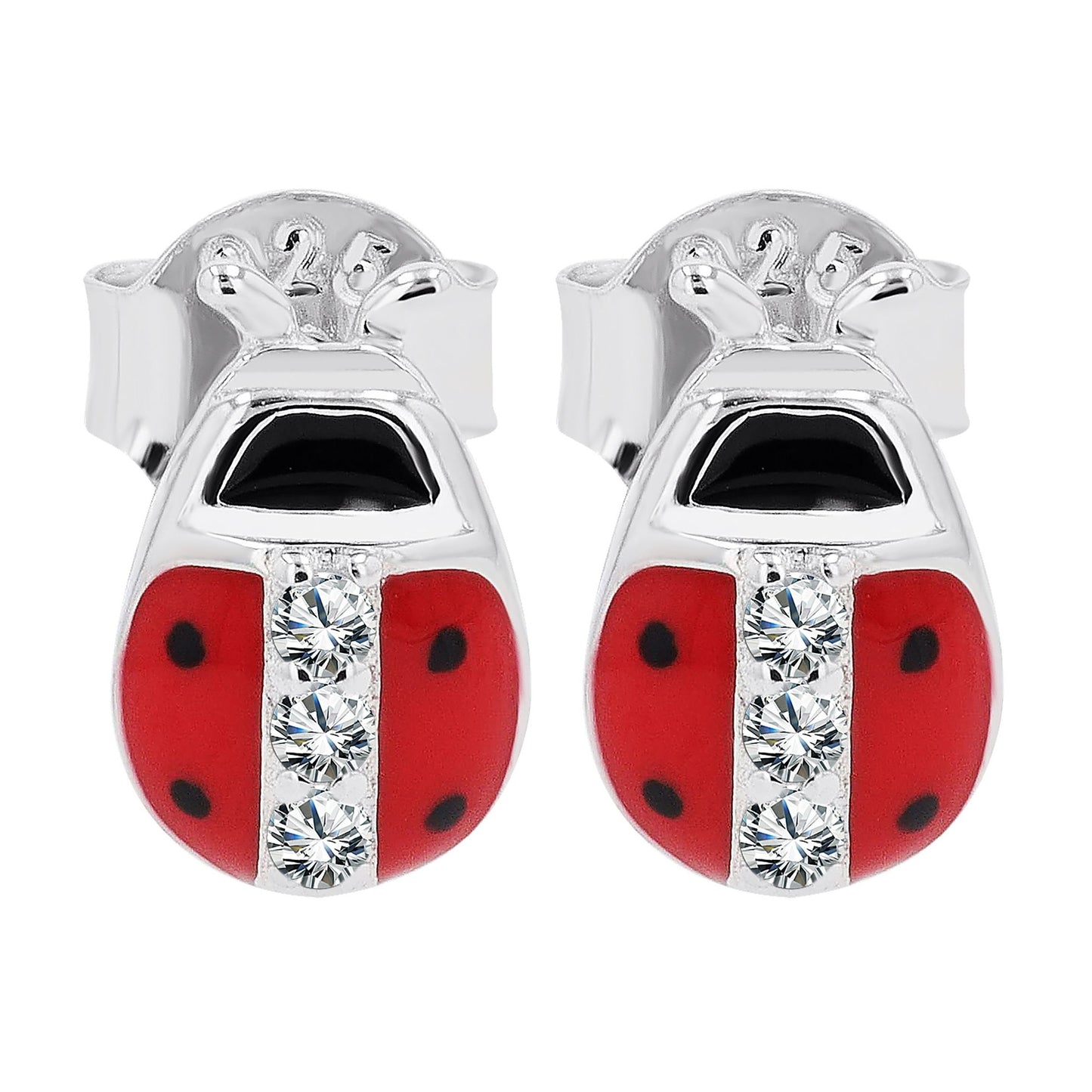 Kinder Ohrringe – Ohrstecker aus 925 Silber mit Zirkonia