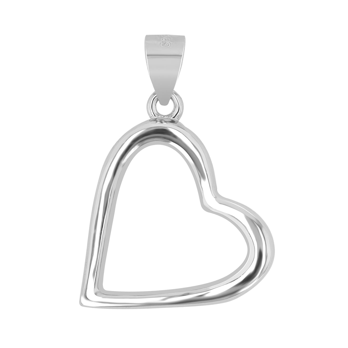 Damen Anhänger – Herzanhänger aus 925 Silber