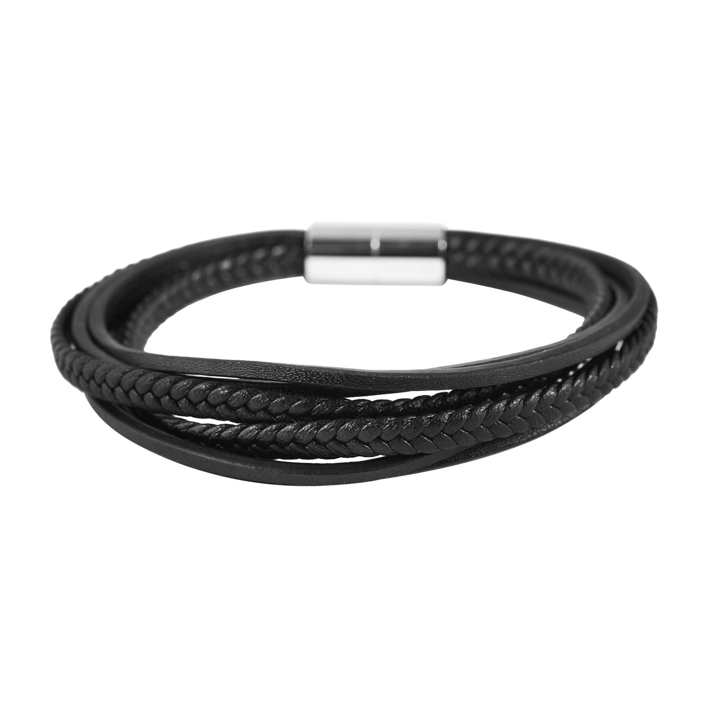 Herren Armband aus Leder 21,5 cm
