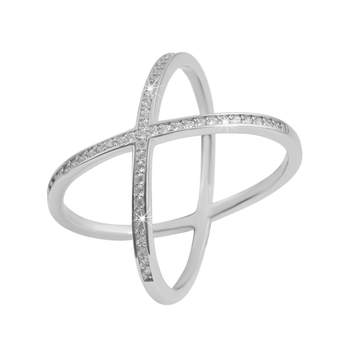 Damen Ring aus 925 Silber mit Zirkonia