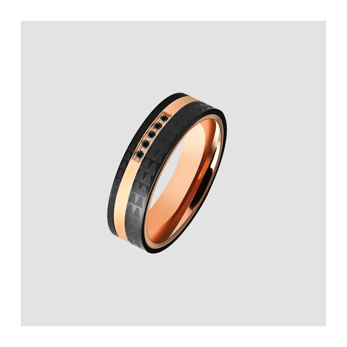 Damen Ring aus Edelstahl mit Strass Steinchen