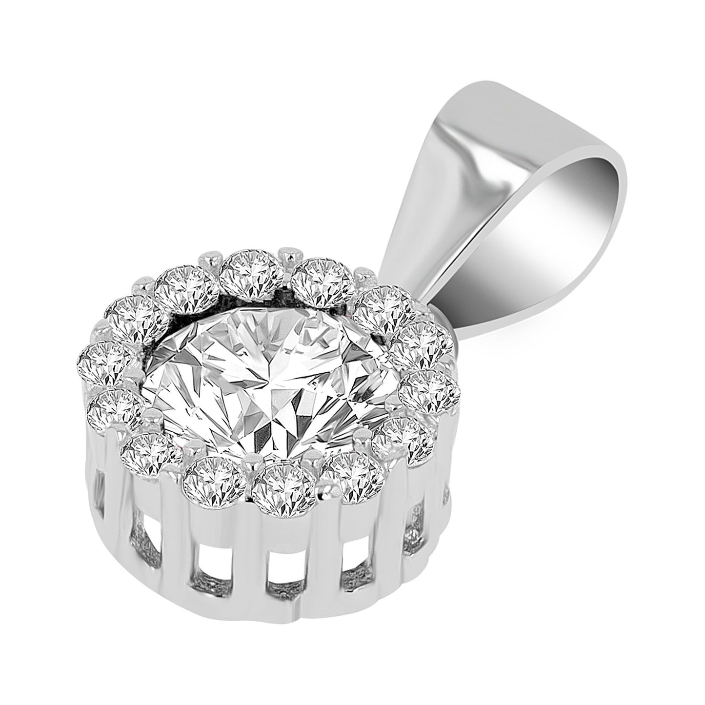Damen Anhänger aus 925 Silber mit Zirkonia