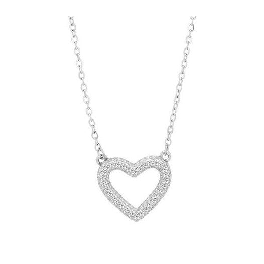 Damen Halskette mit Anhänger – Herz aus 925 Silber