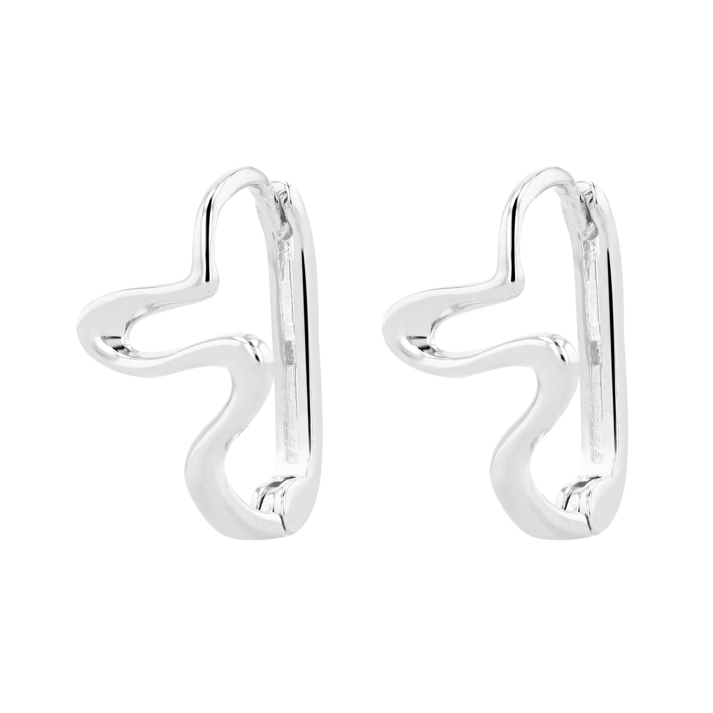 Damen Ohrringe – Klappcreole aus 925 Silber