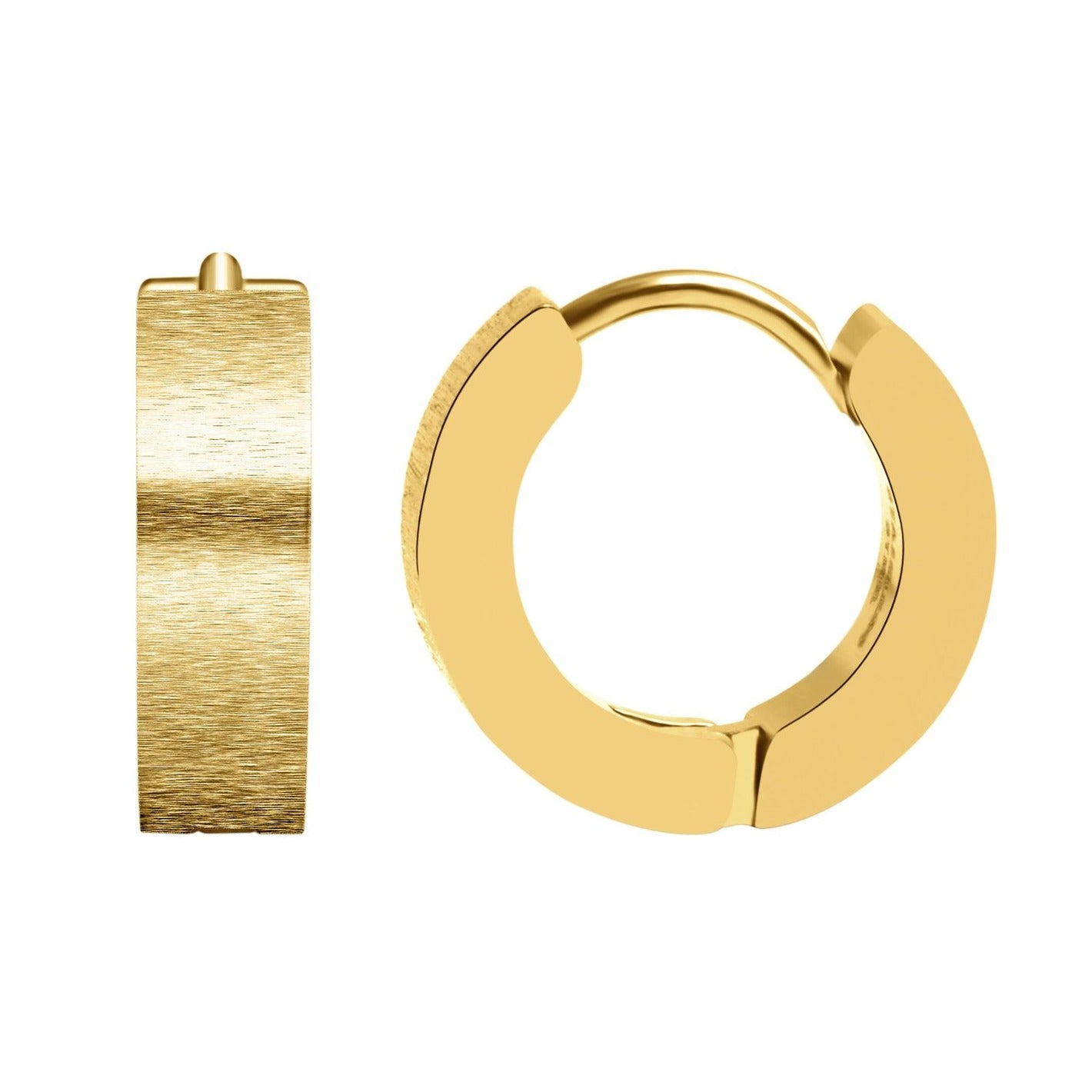 Unisex Ohrringe – Klappcreole aus Edelstahl