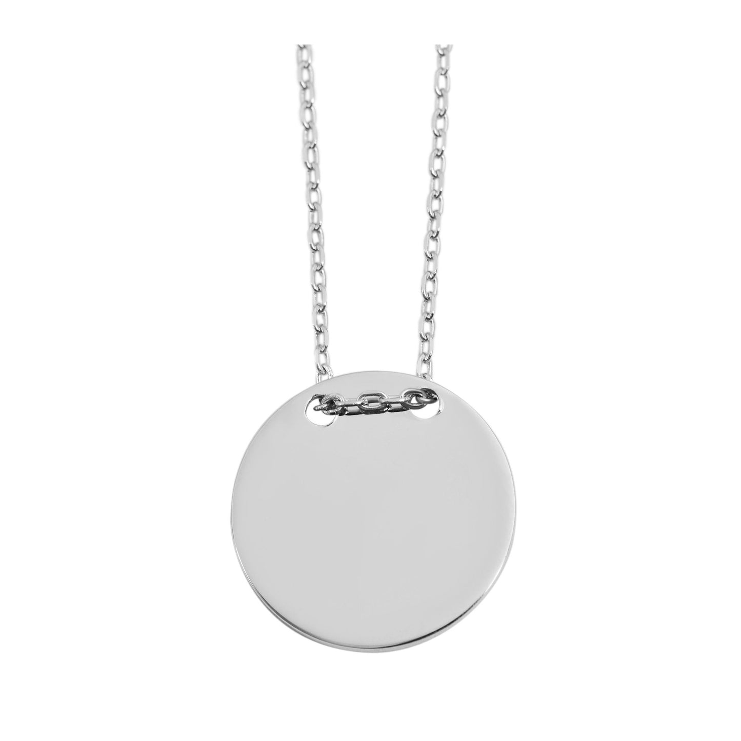 Unisex Halskette mit Anhänger – Münze aus 925 Silber