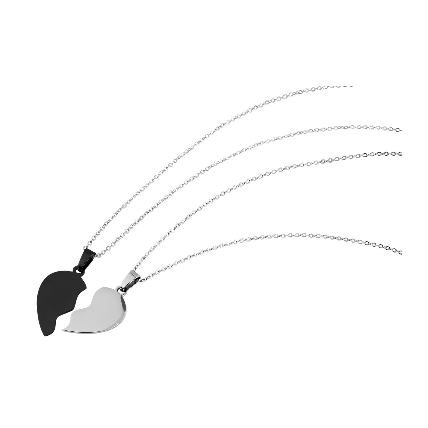 Unisex Halskette – Herz aus Edelstahl 43 cm