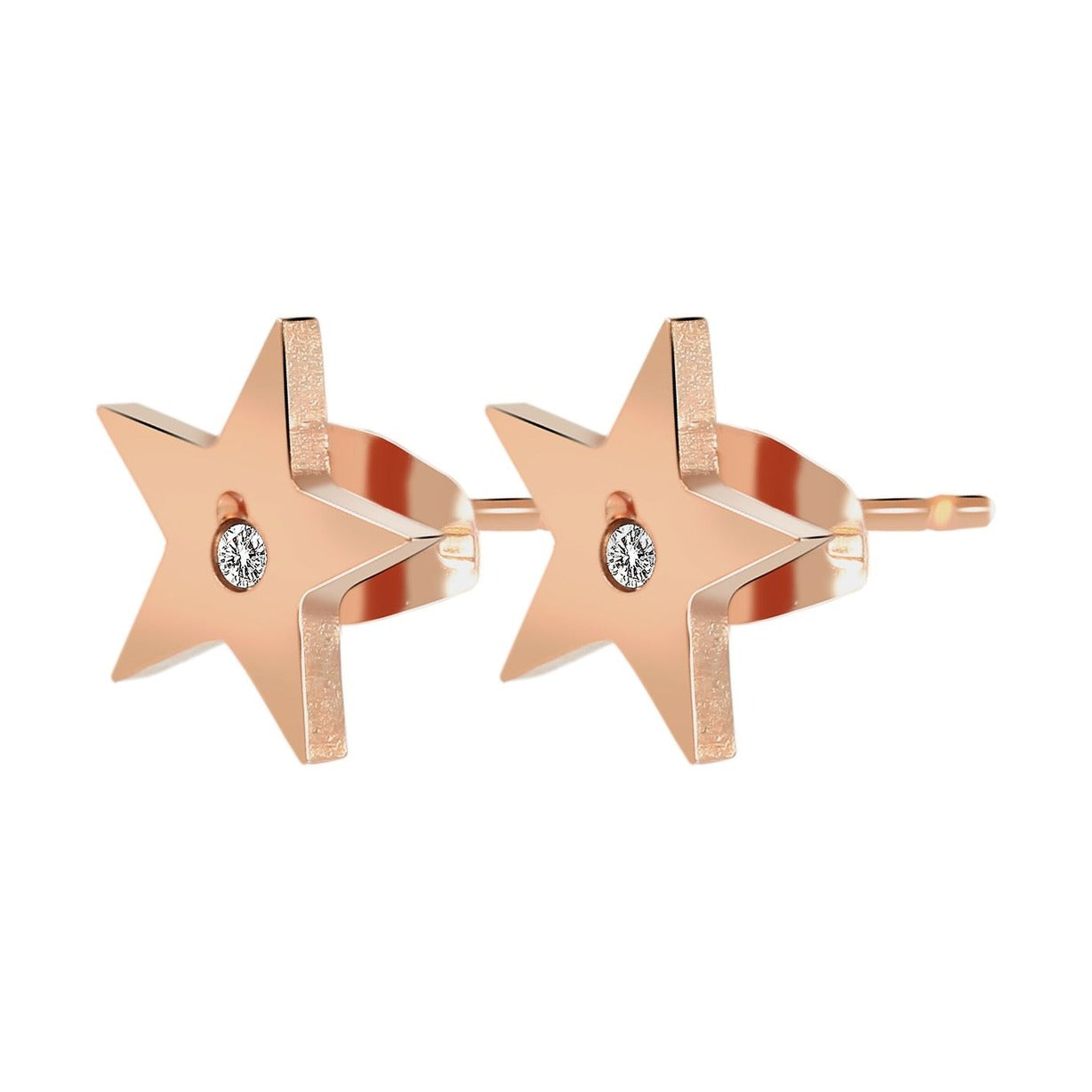 Damen Ohrringe – Ohrstecker aus Edelstahl mit Strass Steinchen