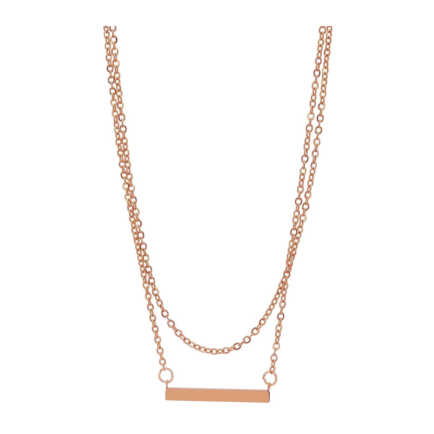 Damen Halskette aus Edelstahl 43 cm