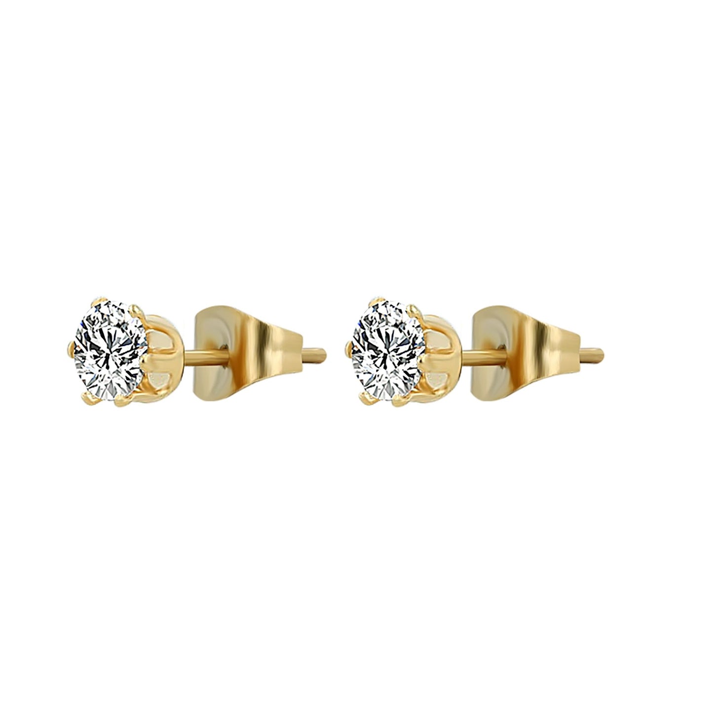 Damen Ohrringe – Ohrstecker aus Edelstahl mit Zirkonia