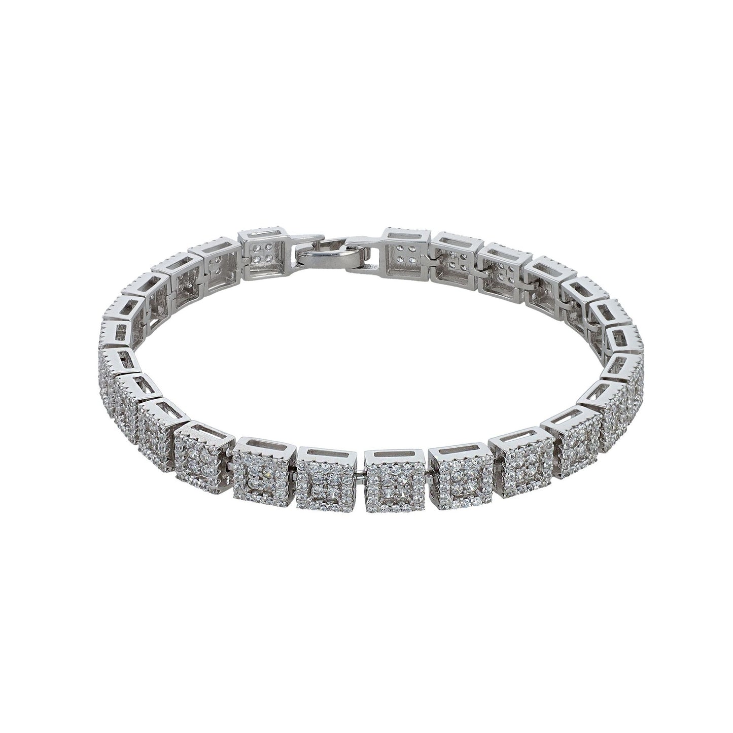 Damen Armband aus 925 Silber mit Zirkonia 18 cm