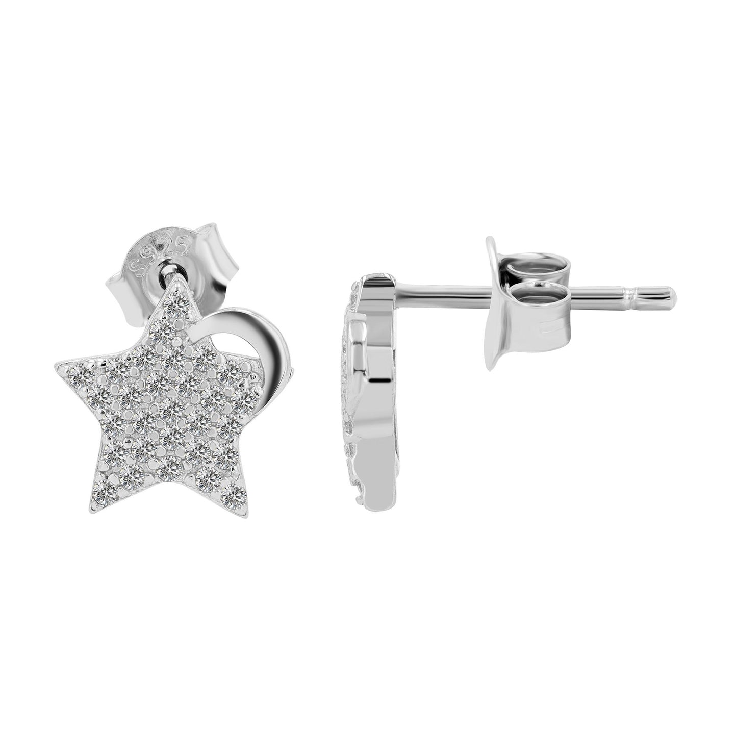 Damen Ohrringe – Ohrstecker aus 925 Silber mit Zirkonia